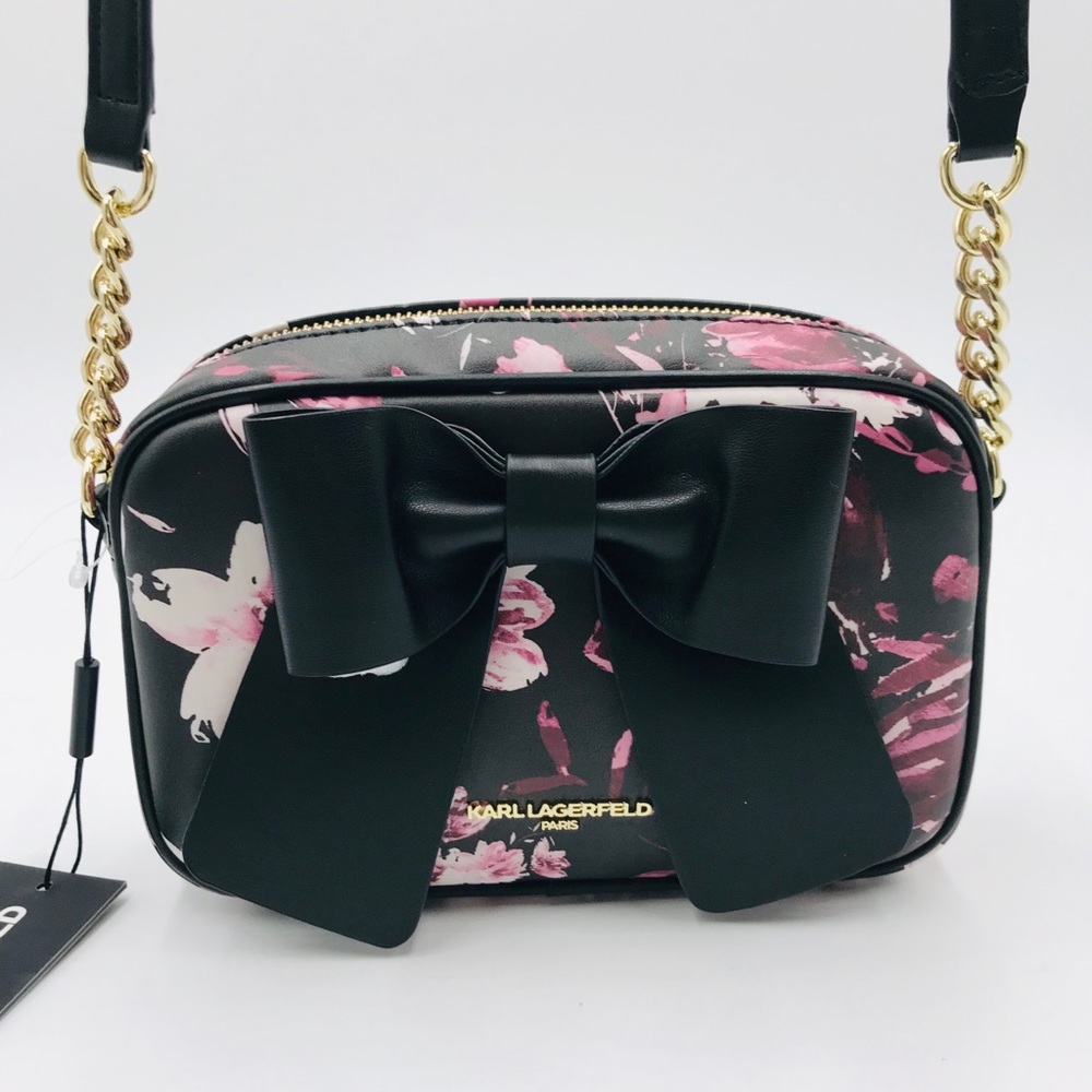 Karl Lagerfeld Paris Crossbody Floral Black